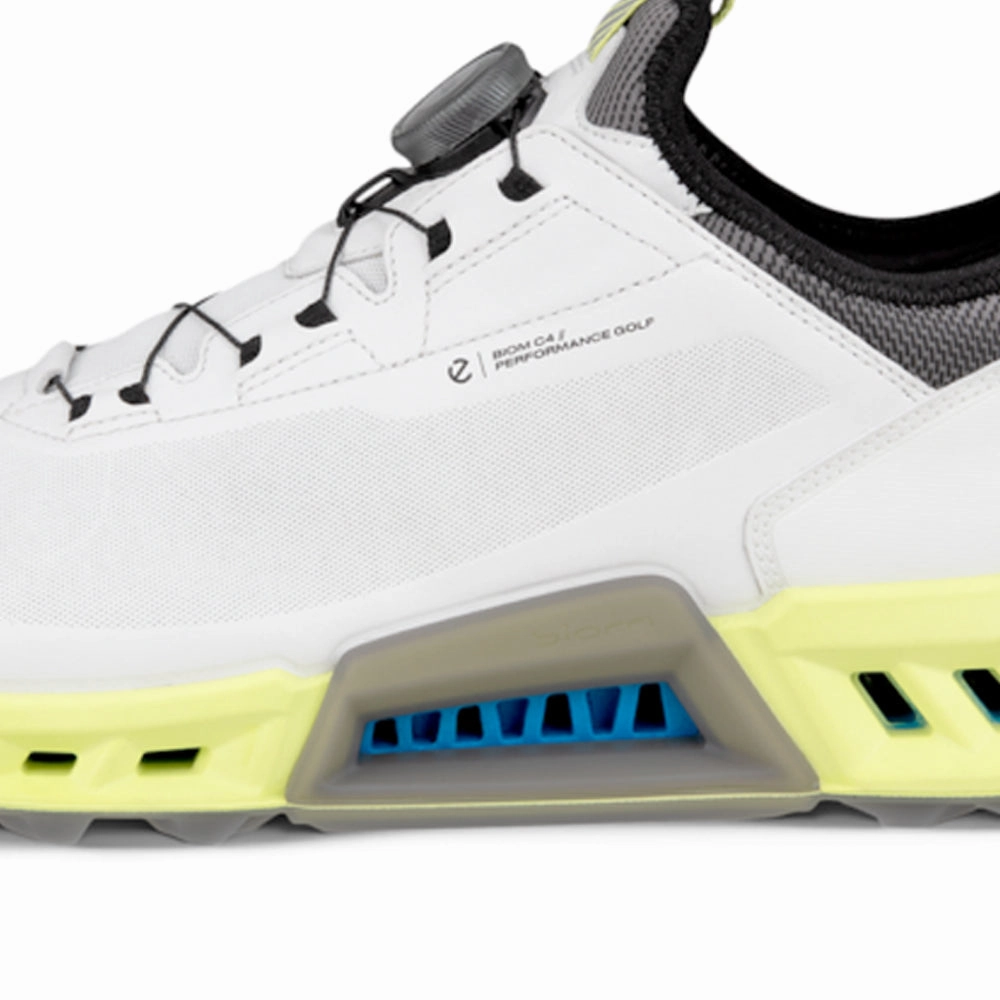 ECCO Biom C4 Gore-Tex BOA Spikeless Waterproof Shoes - White Golf Course Performance