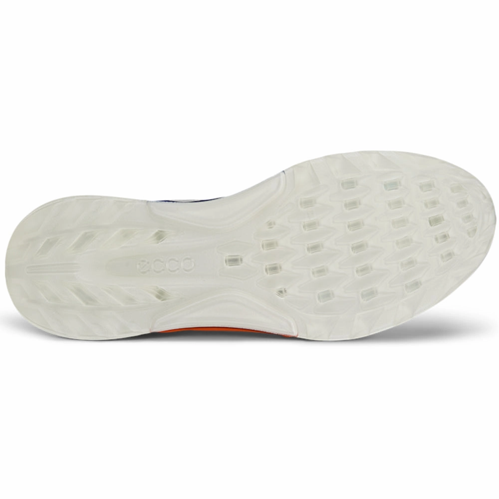 ECCO Biom C4 Gore-Tex Spikeless Waterproof Shoes - White/Mazarine Blue Golf Course Performance