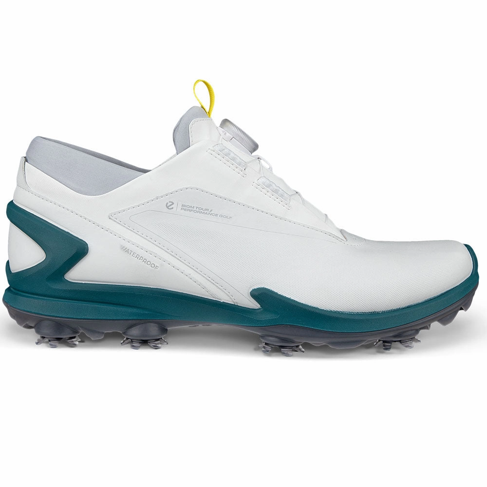 ECCO BIOM Tour BOA Spiked Waterproof Shoes - White Ecco golf shoe options