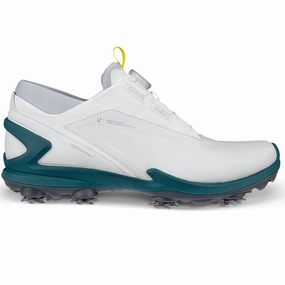 ECCO BIOM Tour BOA Spiked Waterproof Shoes - White Ecco golf shoe options