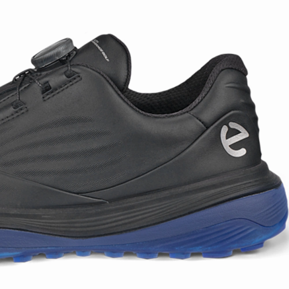 ECCO Golf Lt1 BOA Spikeless Waterproof Shoes - Black Golf Course Performance