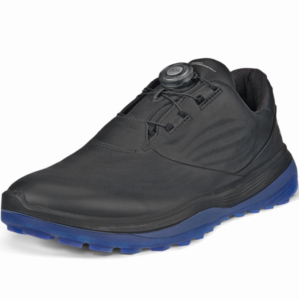 ECCO Golf Lt1 BOA Spikeless Waterproof Shoes - Black Golf Course Performance