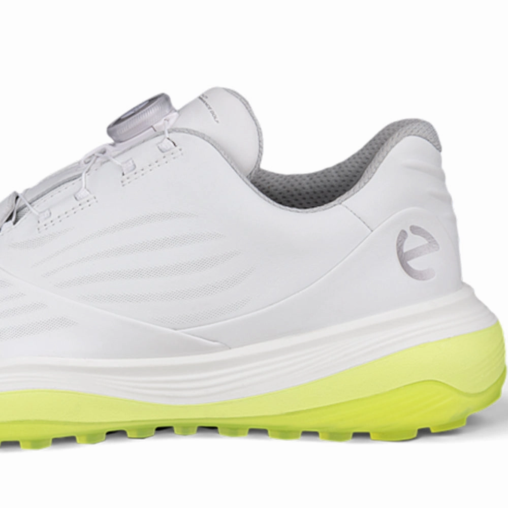 ECCO Golf Lt1 BOA Spikeless Waterproof Shoes - White Golf Course Performance
