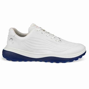 ECCO Golf Lt1 Spikeless Waterproof Shoes - White/Blue Ecco golf shoe options