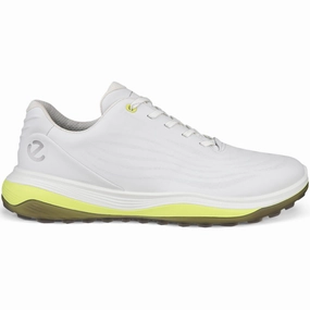 ECCO Golf Lt1 Spikeless Waterproof Shoes - White/Yellow Ecco golf shoe options