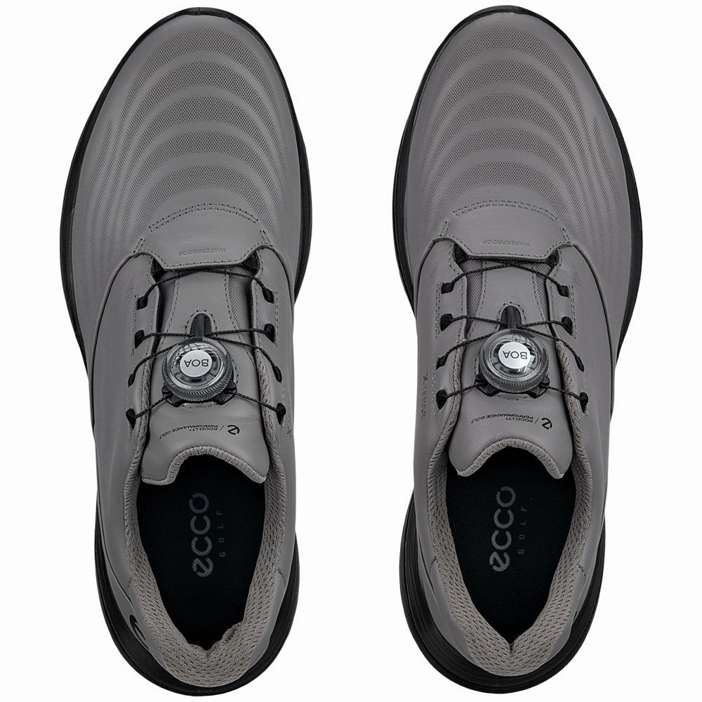 ECCO LT1 BOA Waterproof Spikeless Shoes - Steel Golf Course Performance