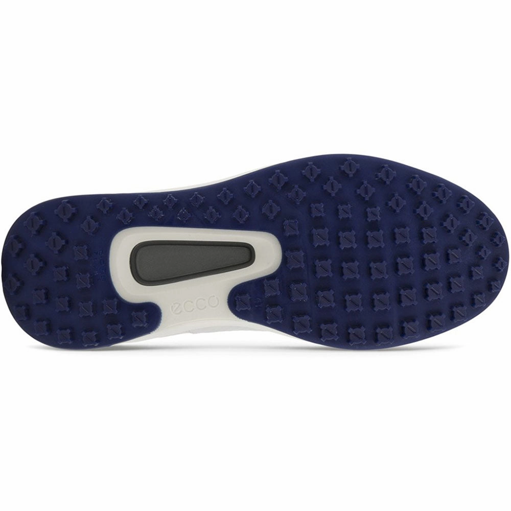 ECCO M Core Spikeless Shoes - White/White/Blue Depths/Caribbean Golf Course Performance