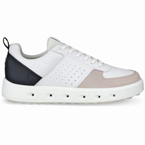 ECCO Street 720 GORE-TEX Spikeless Waterproof Shoes - White/Black/Gravel Ecco golf shoe options