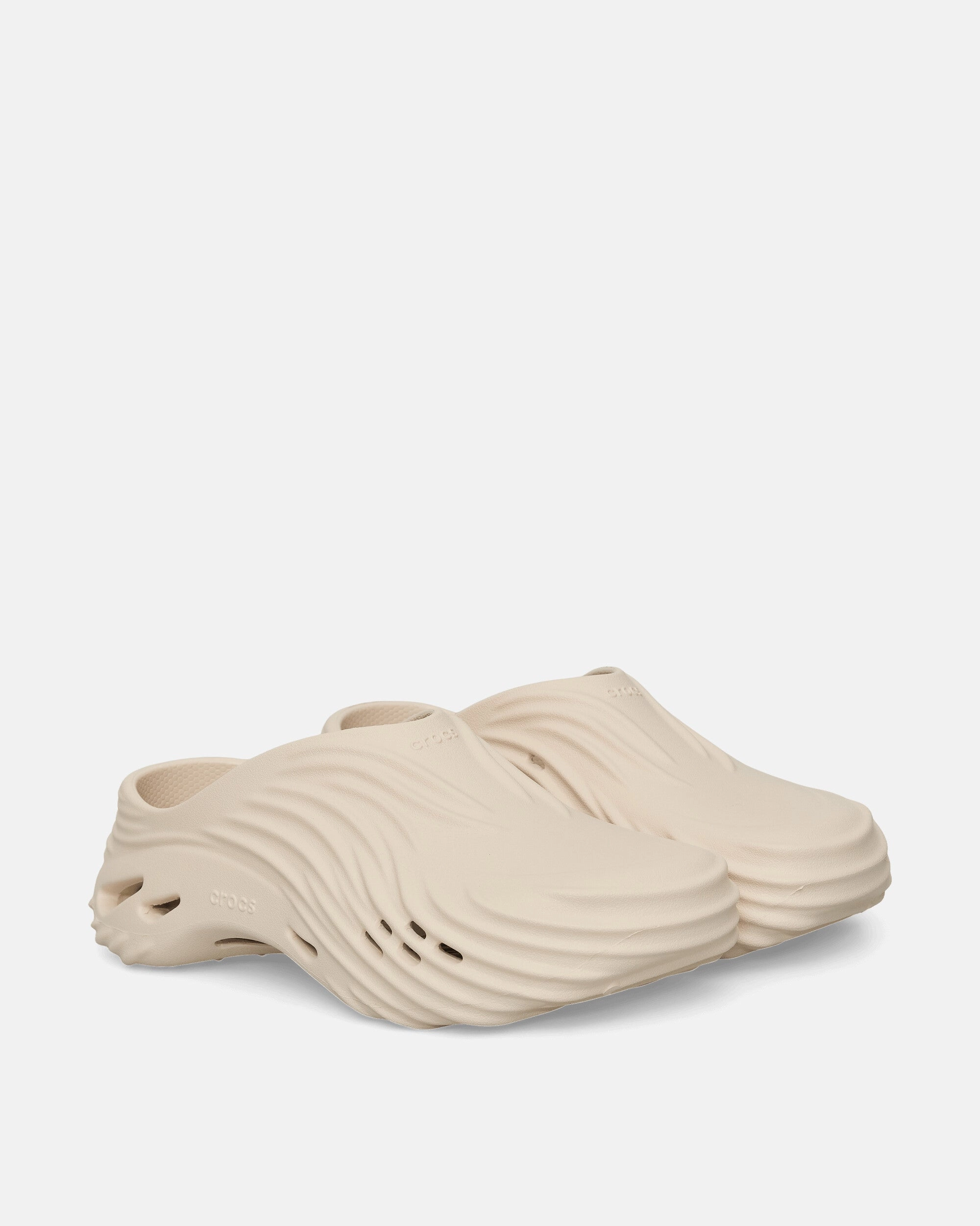 Echo Wave Mules Almond Tint Foam Comfort Clogs