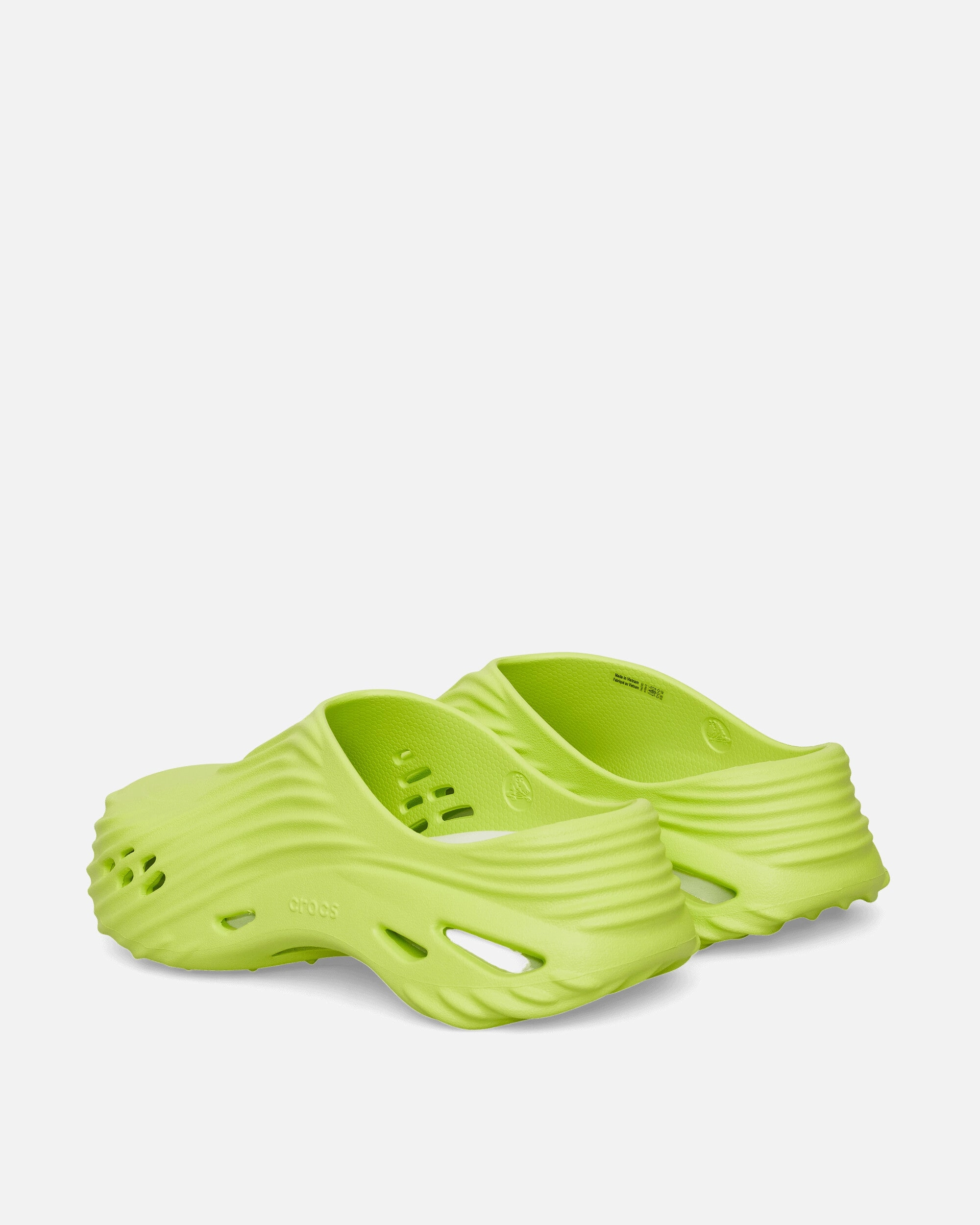 Echo Wave Mules Lime Punch Foam Comfort Clogs