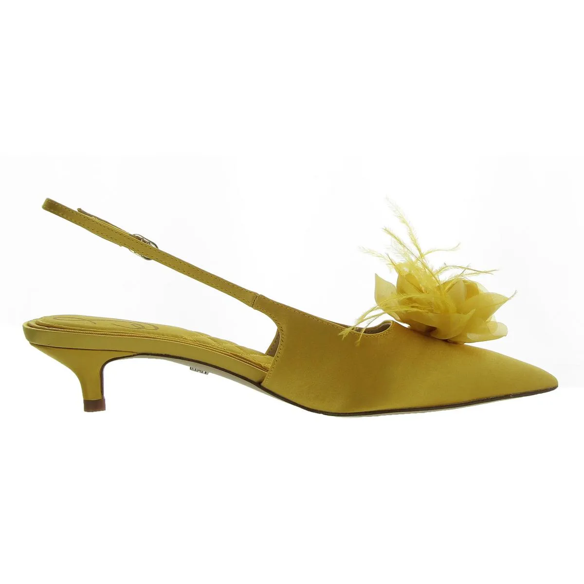 FAYE Womens Slingback Laceless Kitten Heels