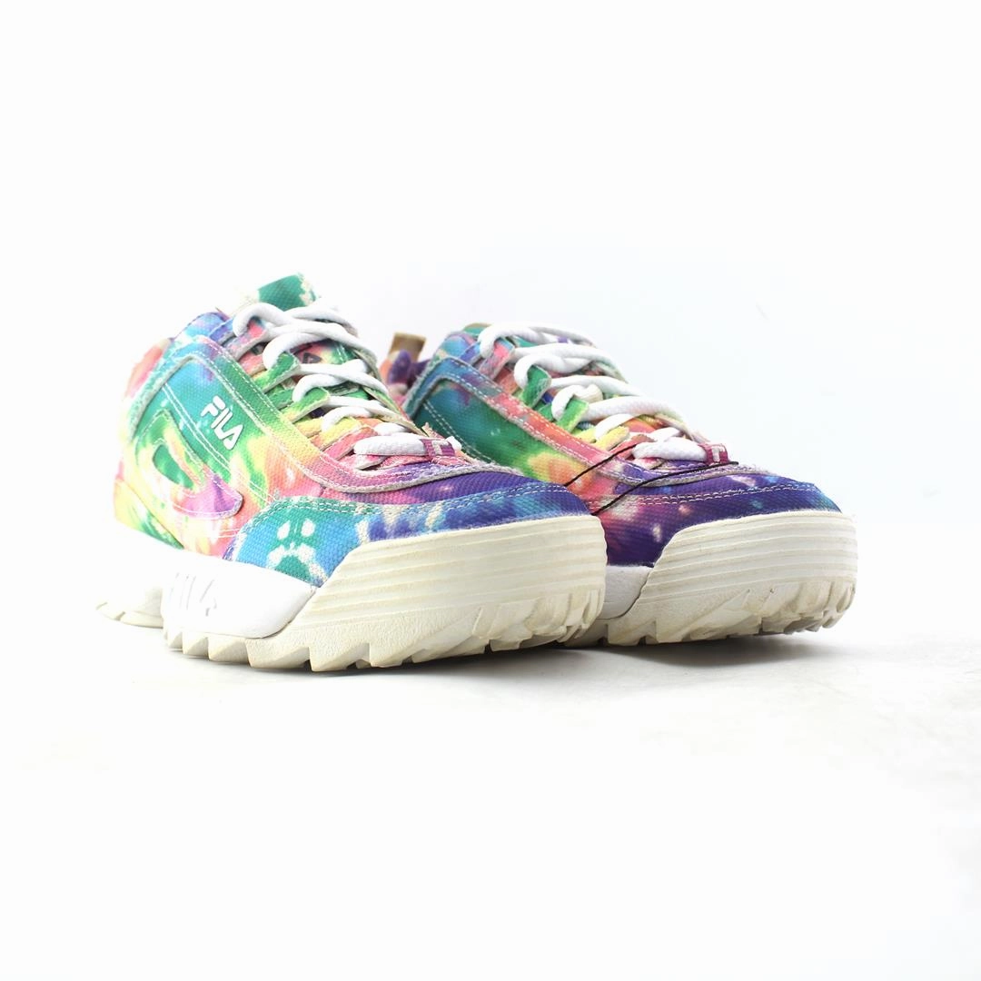 FILA DISRUPTOR II TIE DYE Fila athletic shoe visuals