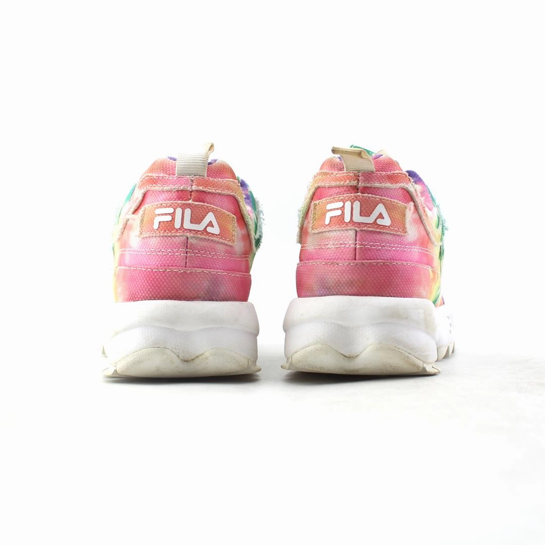 FILA DISRUPTOR II TIE DYE Fila athletic shoe visuals
