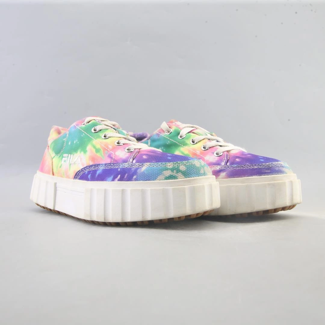 FILA  SANDBLAST LOW TIE DYE Fila athletic shoe visuals