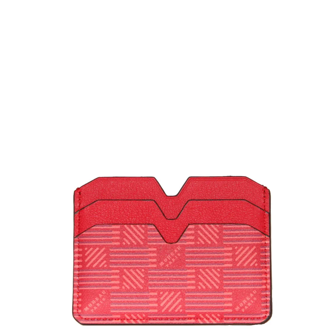 Flat CC Holder Calf, Red Moreau Bags