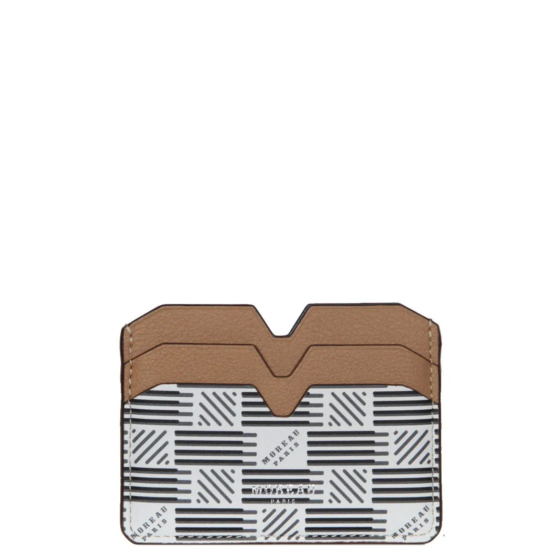 Flat CC Holder Calf, White Moreau Bags