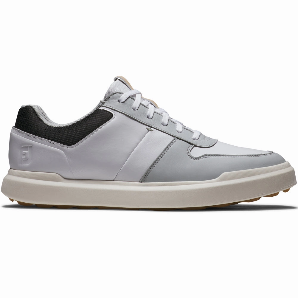 FootJoy Contour Casual Spikeless Shoes - White/Grey/Black Footjoy golf footwear
