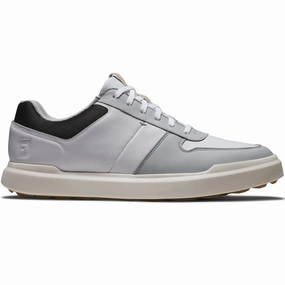 FootJoy Contour Casual Spikeless Shoes - White/Grey/Black Footjoy golf footwear