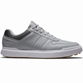 FootJoy Contour Casual Spikeless Shoes - White/Navy/Grey Footjoy golf footwear