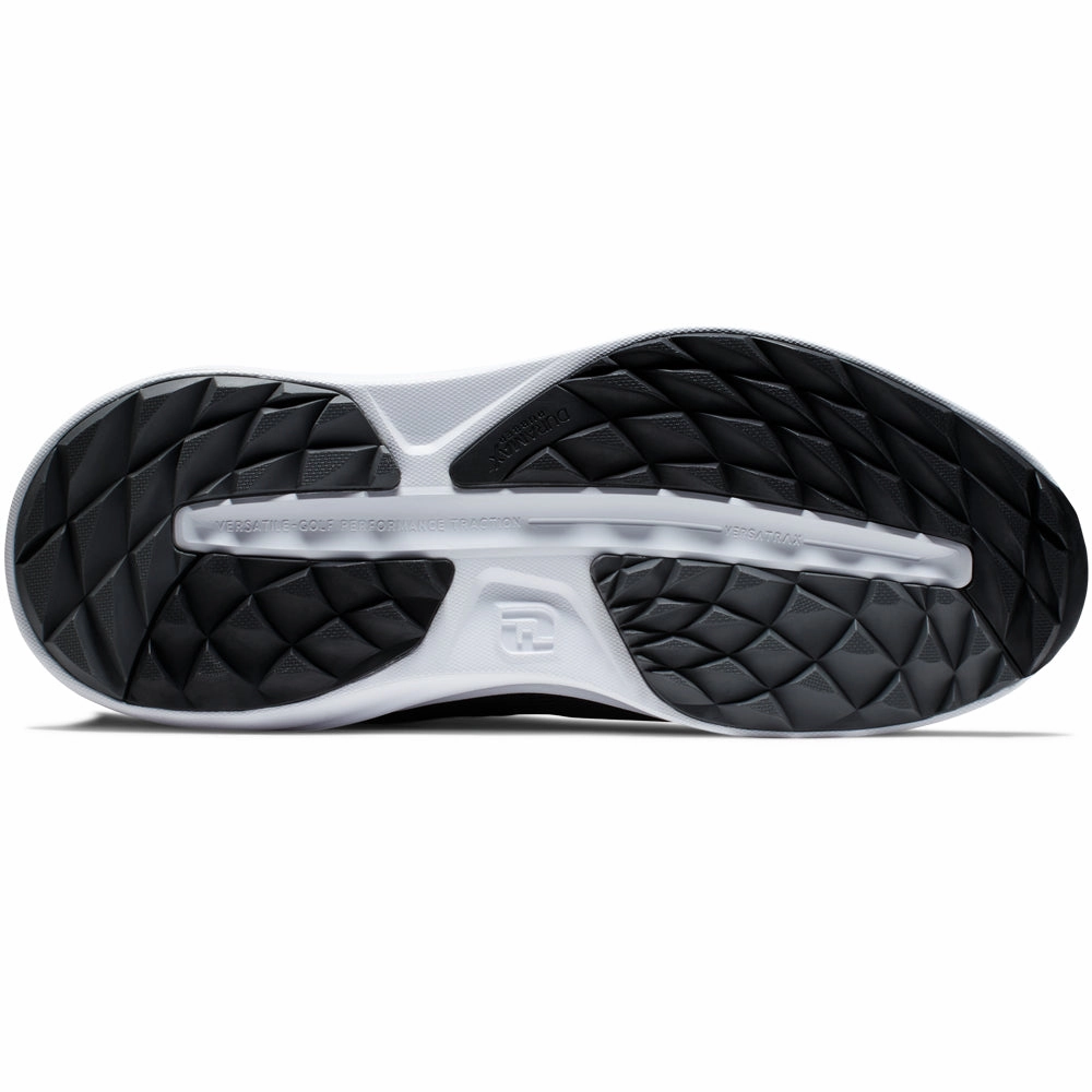 FootJoy Flex Spikeless Shoes - Black/Black/White Pro Golf Traction