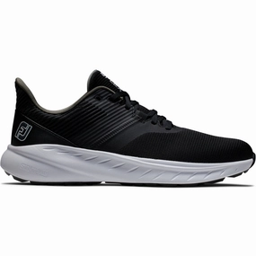 FootJoy Flex Spikeless Shoes - Black/Black/White Footjoy golf footwear