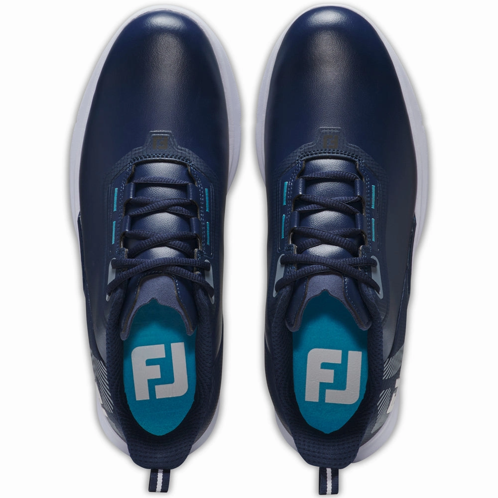 FootJoy Fuel Spikeless Shoes - Navy/White/Blue Pro Golf Traction