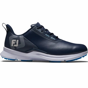 FootJoy Fuel Spikeless Shoes - Navy/White/Blue Footjoy golf footwear