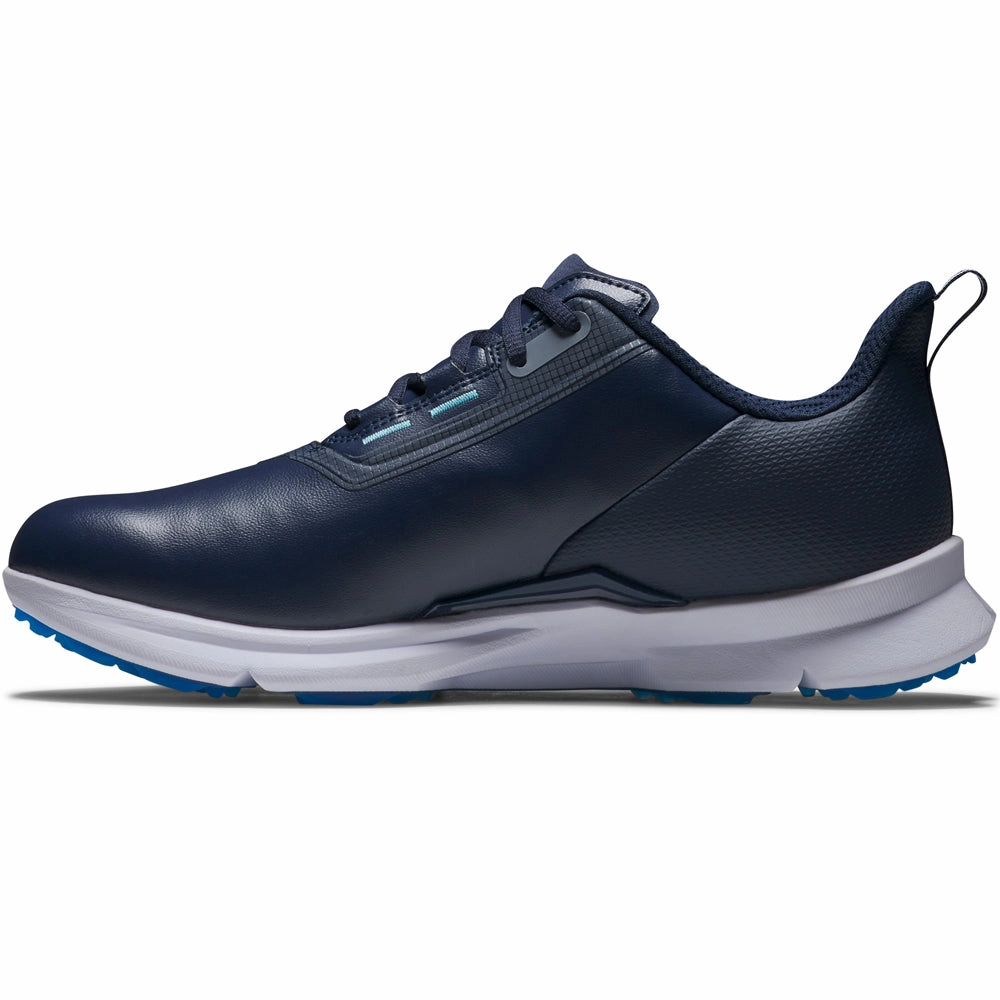FootJoy Fuel Spikeless Shoes - Navy/White/Blue Pro Golf Traction