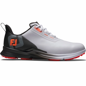 FootJoy Fuel Spikeless Shoes - White/Black/Red Footjoy golf footwear