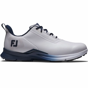 FootJoy Fuel Spikeless Shoes - White/Navy/Blue Footjoy golf footwear