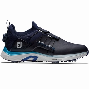 FootJoy Hyperflex BOA Spiked Waterproof Shoes - Navy/Blue/White Footjoy golf footwear