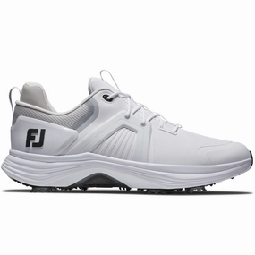 FootJoy Hyperflex Carbon Spiked Waterproof Shoes - White Footjoy golf footwear