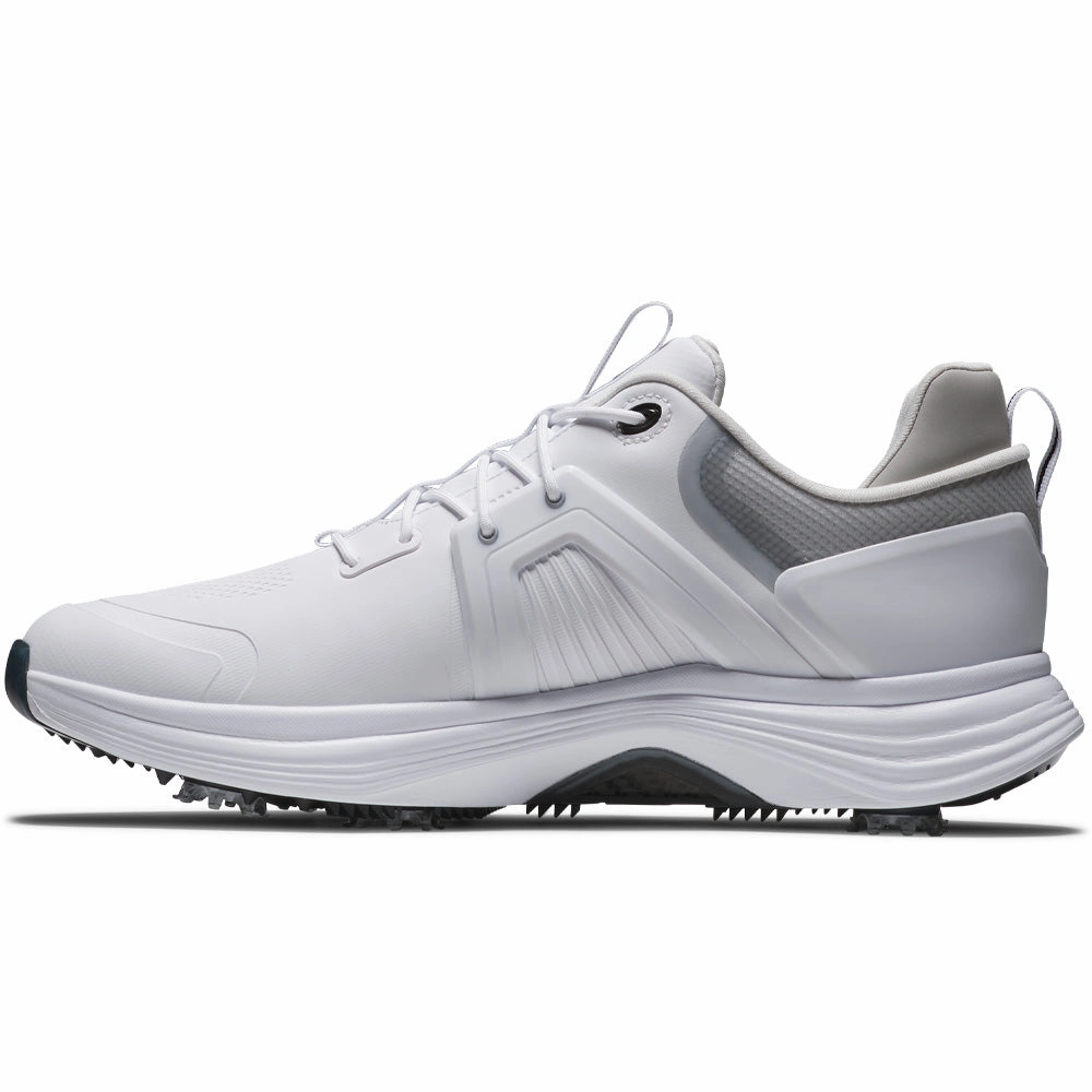 FootJoy Hyperflex Carbon Spiked Waterproof Shoes - White Pro Golf Traction