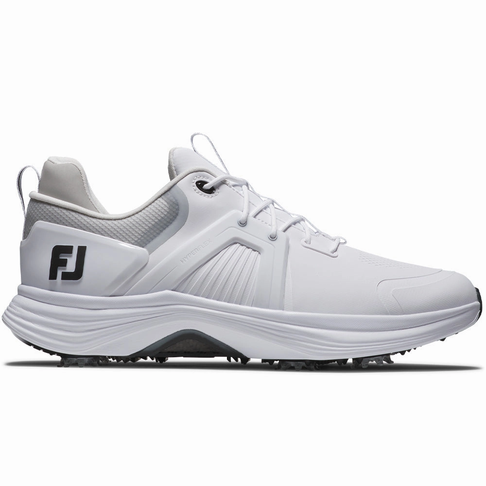 FootJoy Hyperflex Carbon Spiked Waterproof Shoes - White Footjoy golf footwear