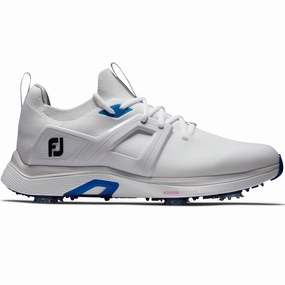 FootJoy Hyperflex Spiked Waterproof Shoes - White/Grey Footjoy golf footwear