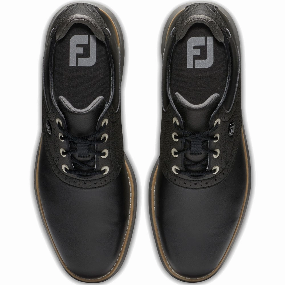 FootJoy Ladies Traditions Spiked Shoes - Black Pro Golf Traction