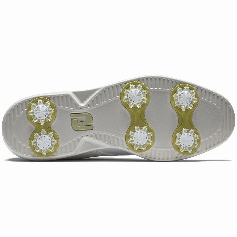 FootJoy Ladies Traditions Spiked Shoes - White Pro Golf Traction