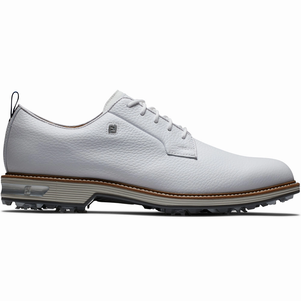 FootJoy Premiere Field Spiked Shoes - White/White/Grey Footjoy golf footwear