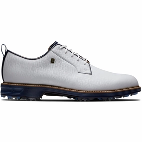 FootJoy Premiere Series Field Spiked Waterproof Shoes - White/Navy Footjoy golf footwear
