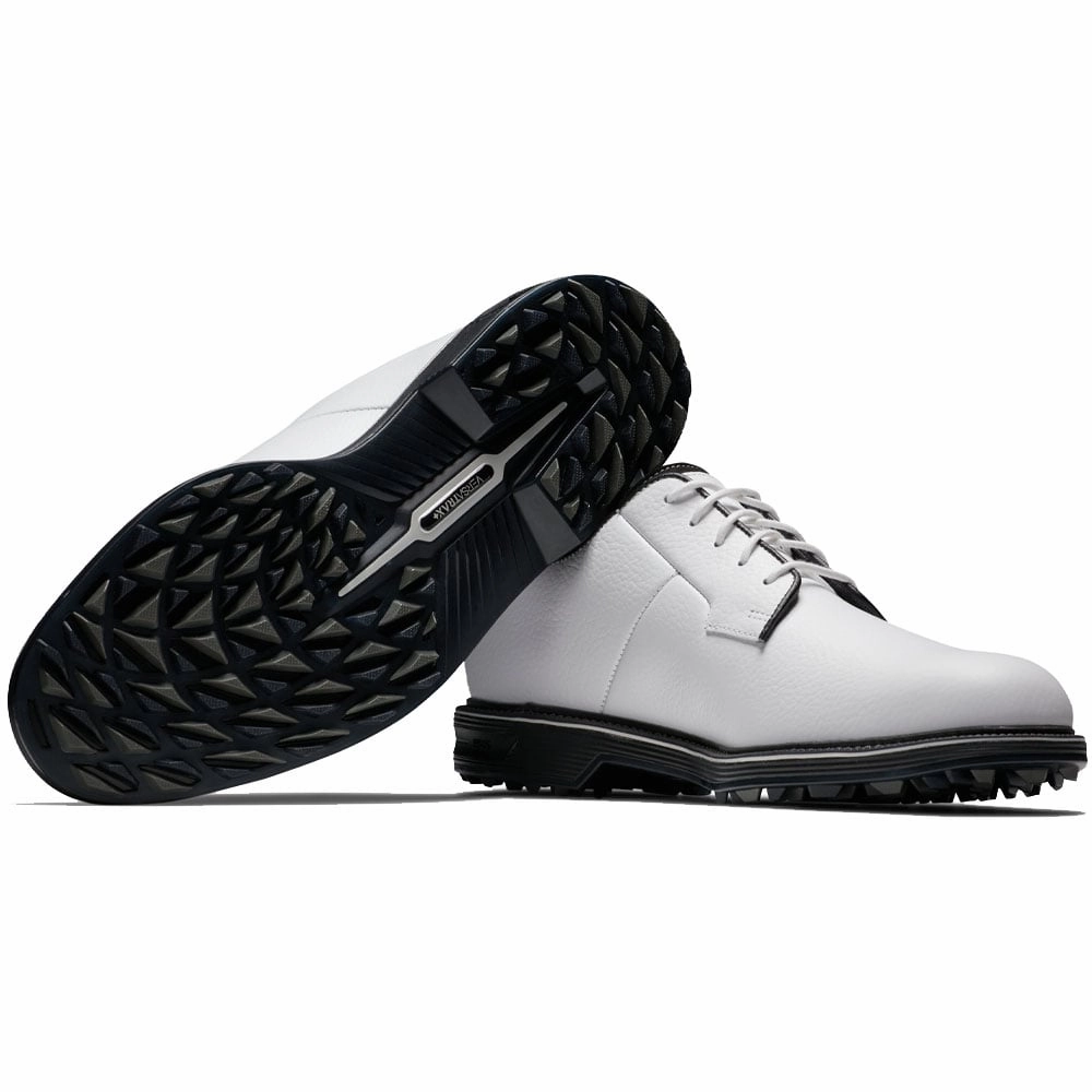 FootJoy Premiere Series Field Spikeless Waterproof Shoes - White/Black Pro Golf Traction
