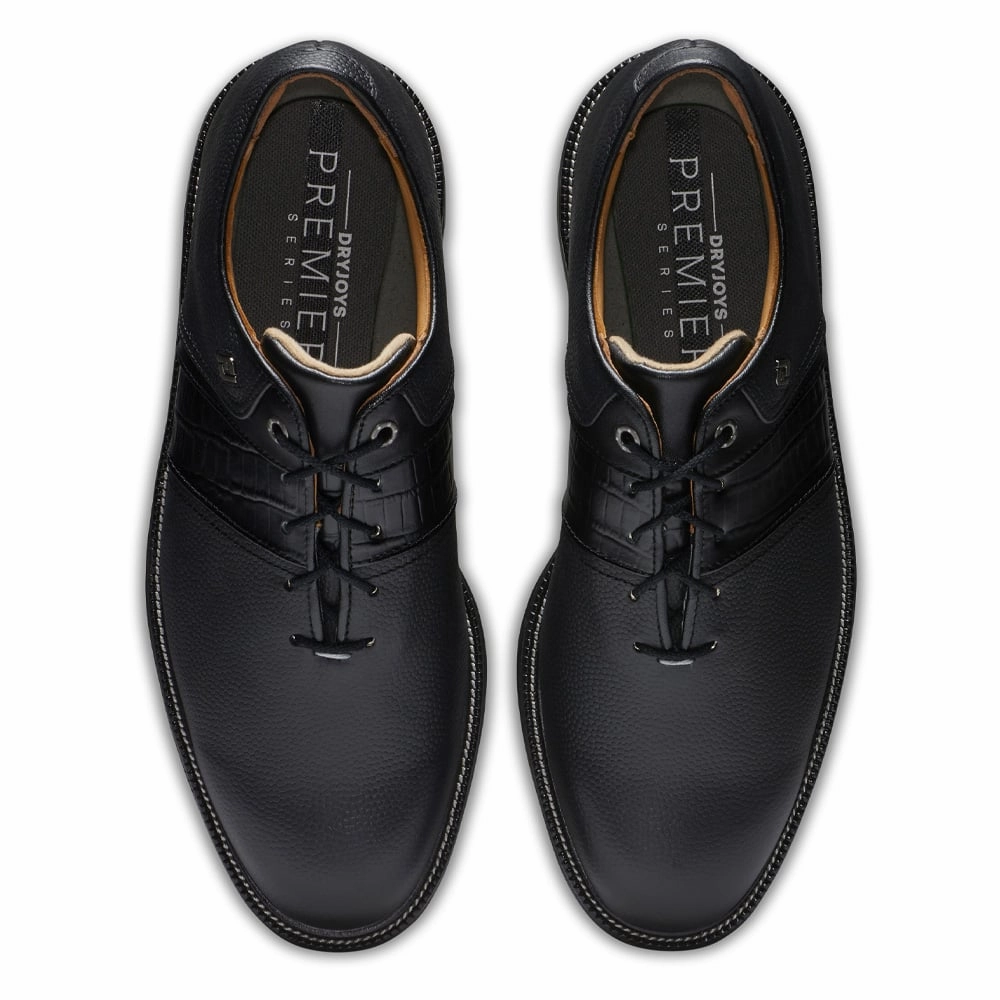 FootJoy Premiere Series Packard Spiked Waterproof Shoes - Black Pro Golf Traction