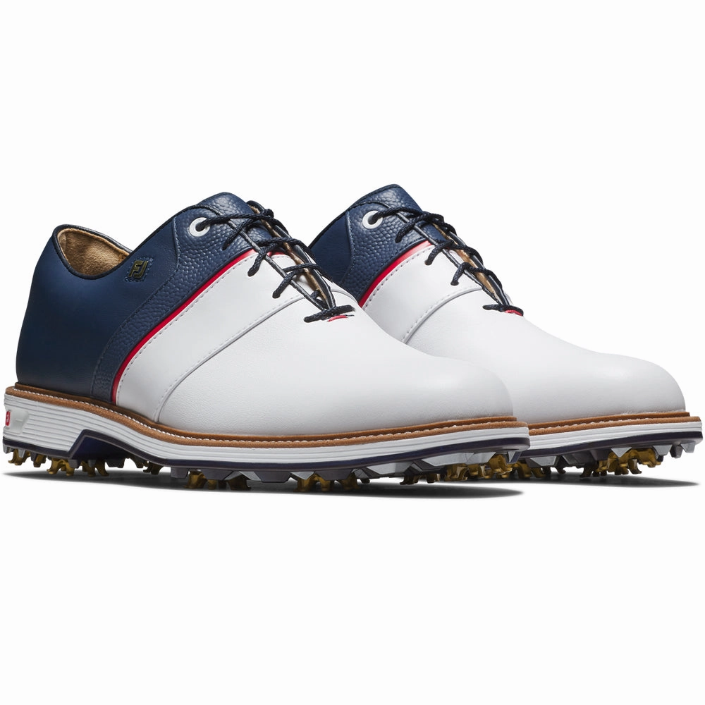 FootJoy Premiere Series Packard Spiked Waterproof Shoes - Liberty Navy Pro Golf Traction
