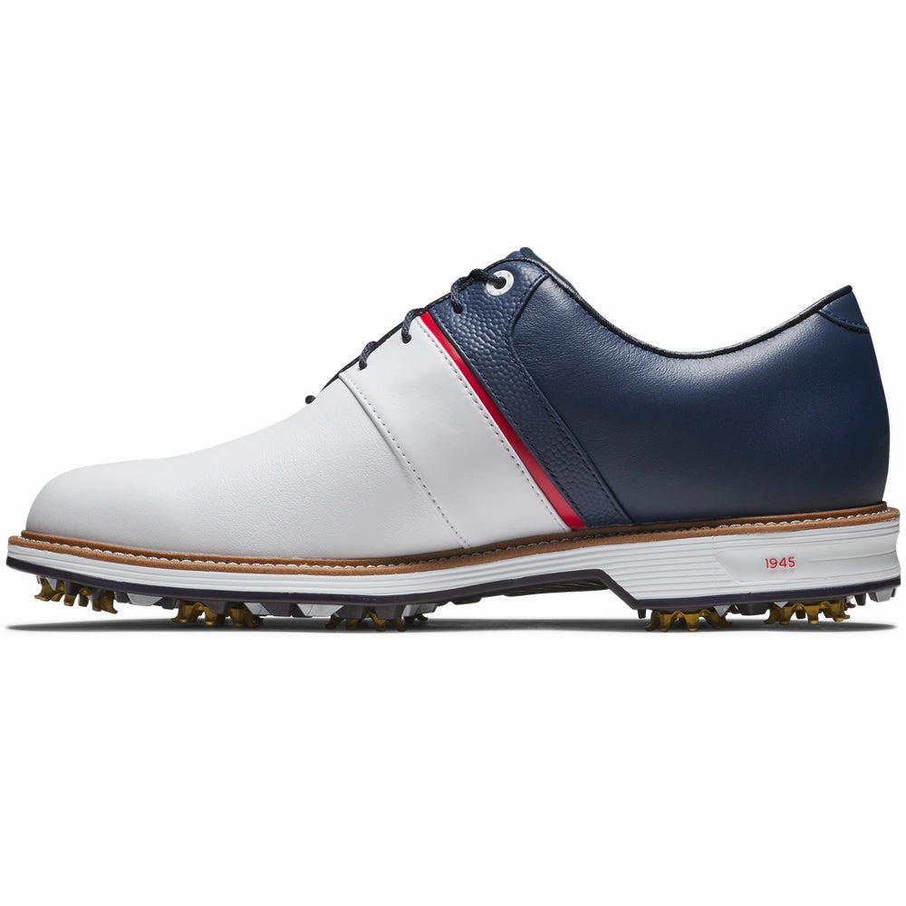 FootJoy Premiere Series Packard Spiked Waterproof Shoes - Liberty Navy Pro Golf Traction