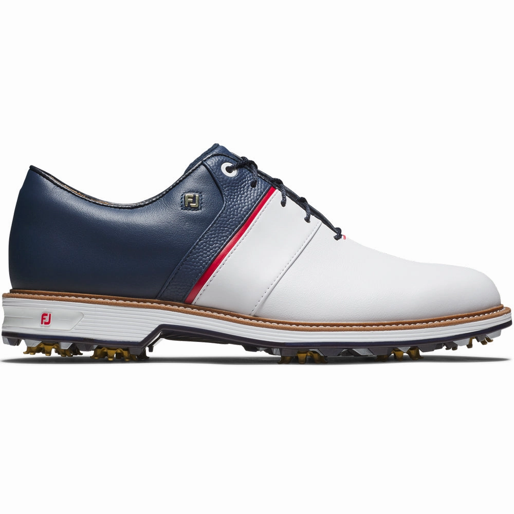 FootJoy Premiere Series Packard Spiked Waterproof Shoes - Liberty Navy Footjoy golf footwear