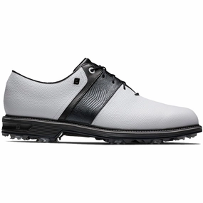FootJoy Premiere Series Packard Spiked Waterproof Shoes - White/Black Footjoy golf footwear