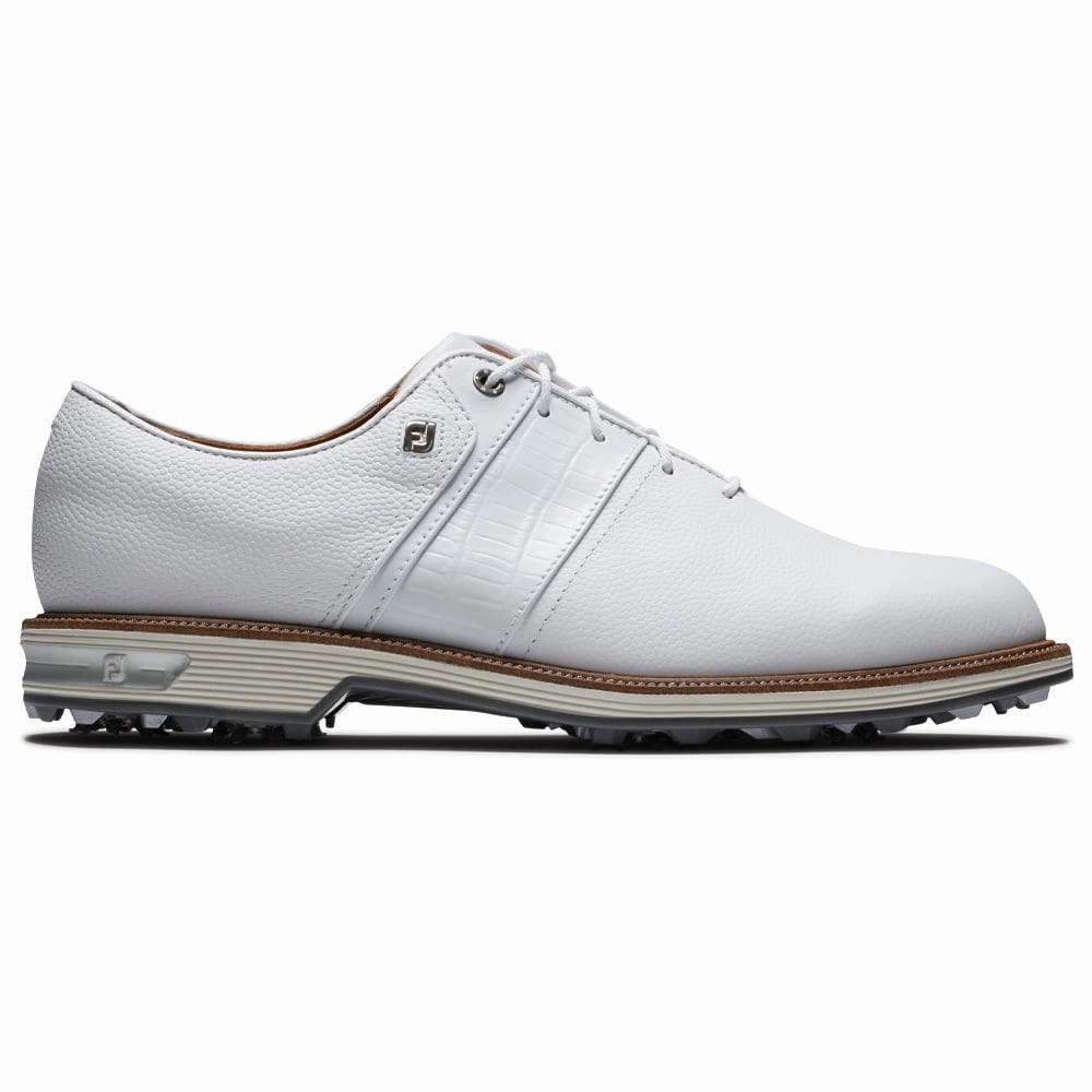 FootJoy Premiere Series Packard Spiked Waterproof Shoes - White Footjoy golf footwear