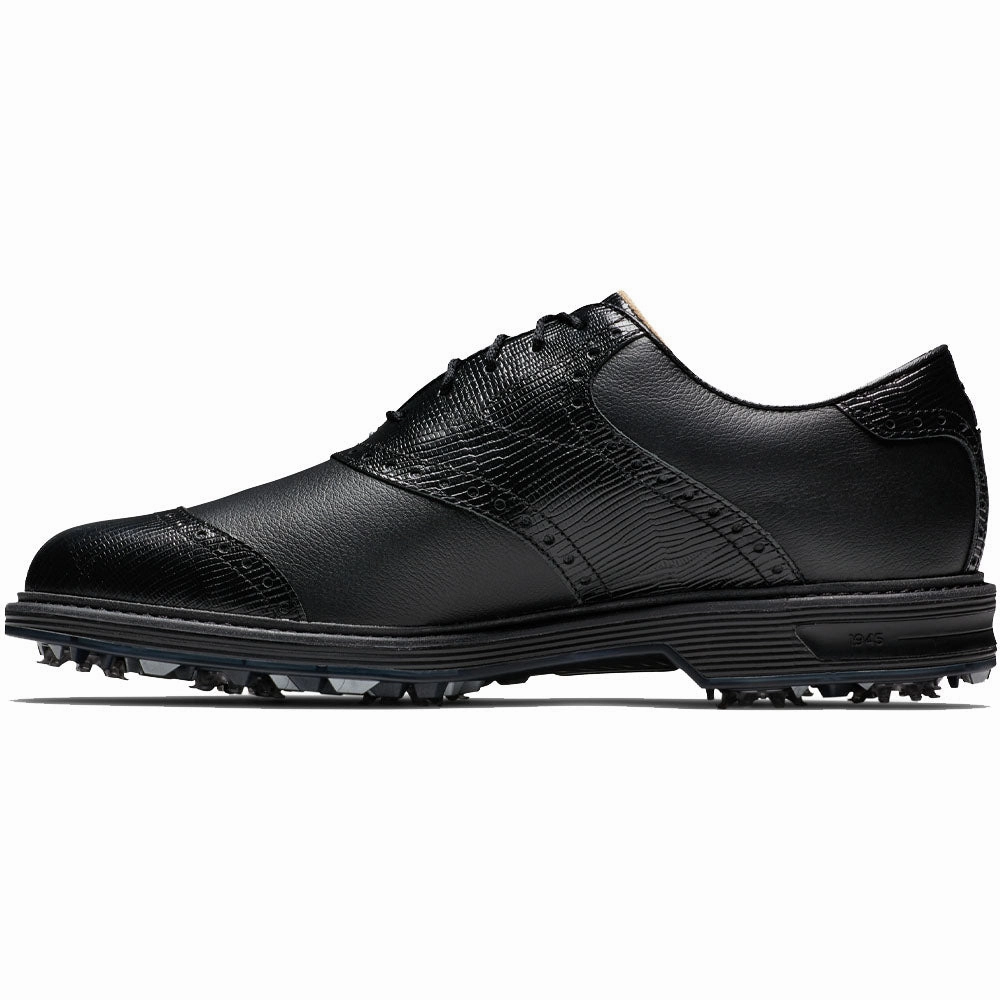 FootJoy Premiere Series Wilcox Spiked Waterproof Shoes - Black Pro Golf Traction
