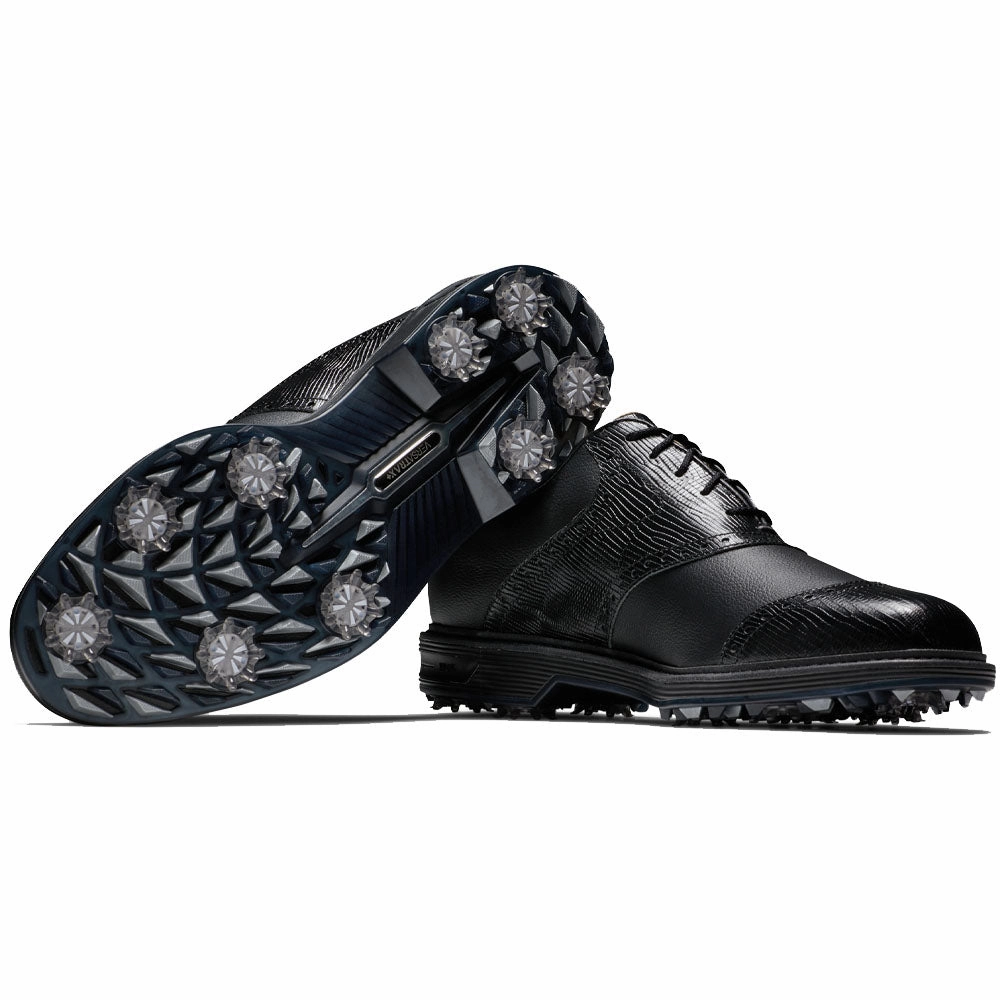 FootJoy Premiere Series Wilcox Spiked Waterproof Shoes - Black Pro Golf Traction