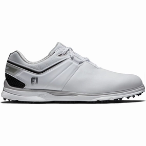 FootJoy Pro SL Carbon Spikeless Shoes - White/Carbon Footjoy golf footwear