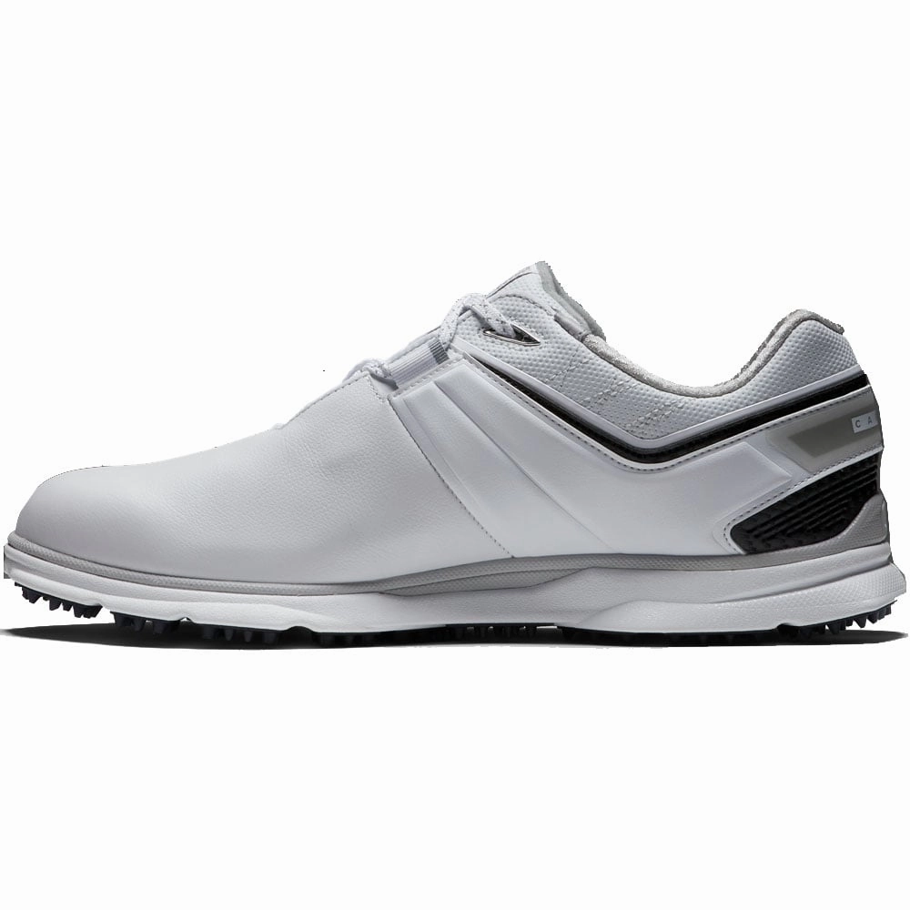FootJoy Pro SL Carbon Spikeless Shoes - White/Carbon Pro Golf Traction